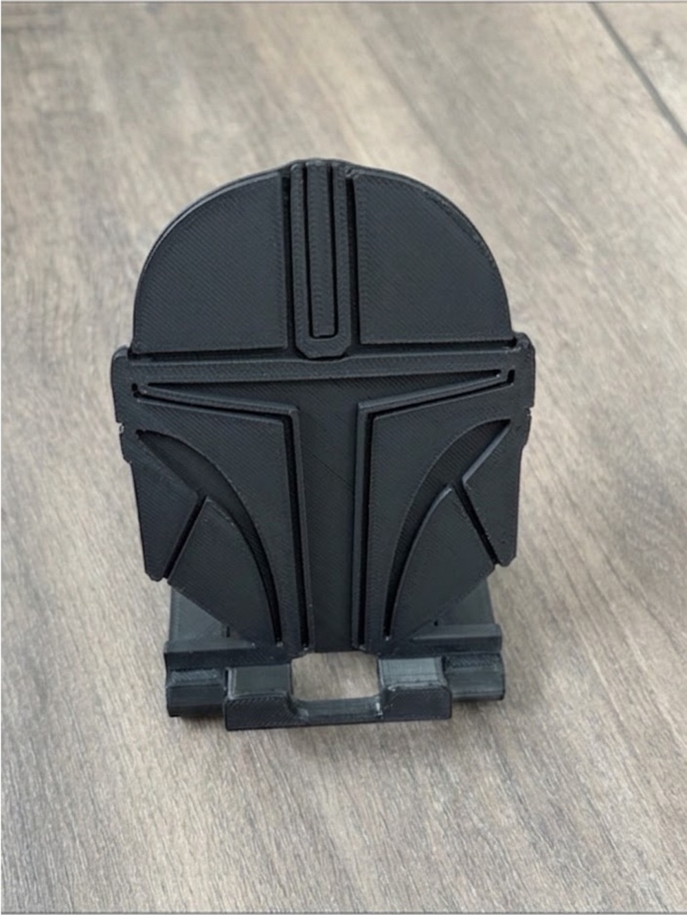 Mandalorian Black Phone Stand Holder